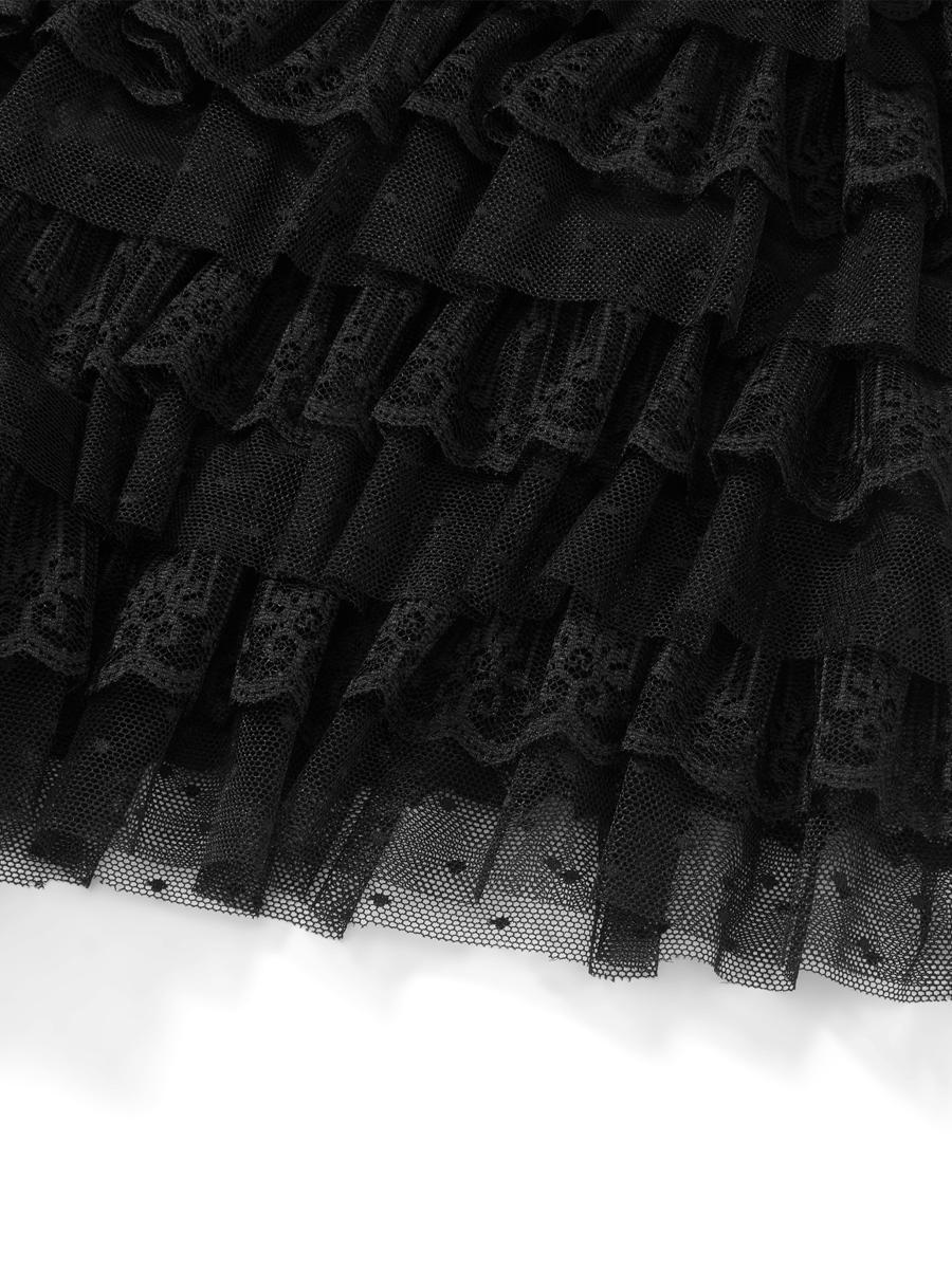 Women Mesh Lace Bloomer Shorts Y2k Layered Ruffle Frilly Booty Shorts Fairy Bowknot Boy Shorts Panties Party Clubwear