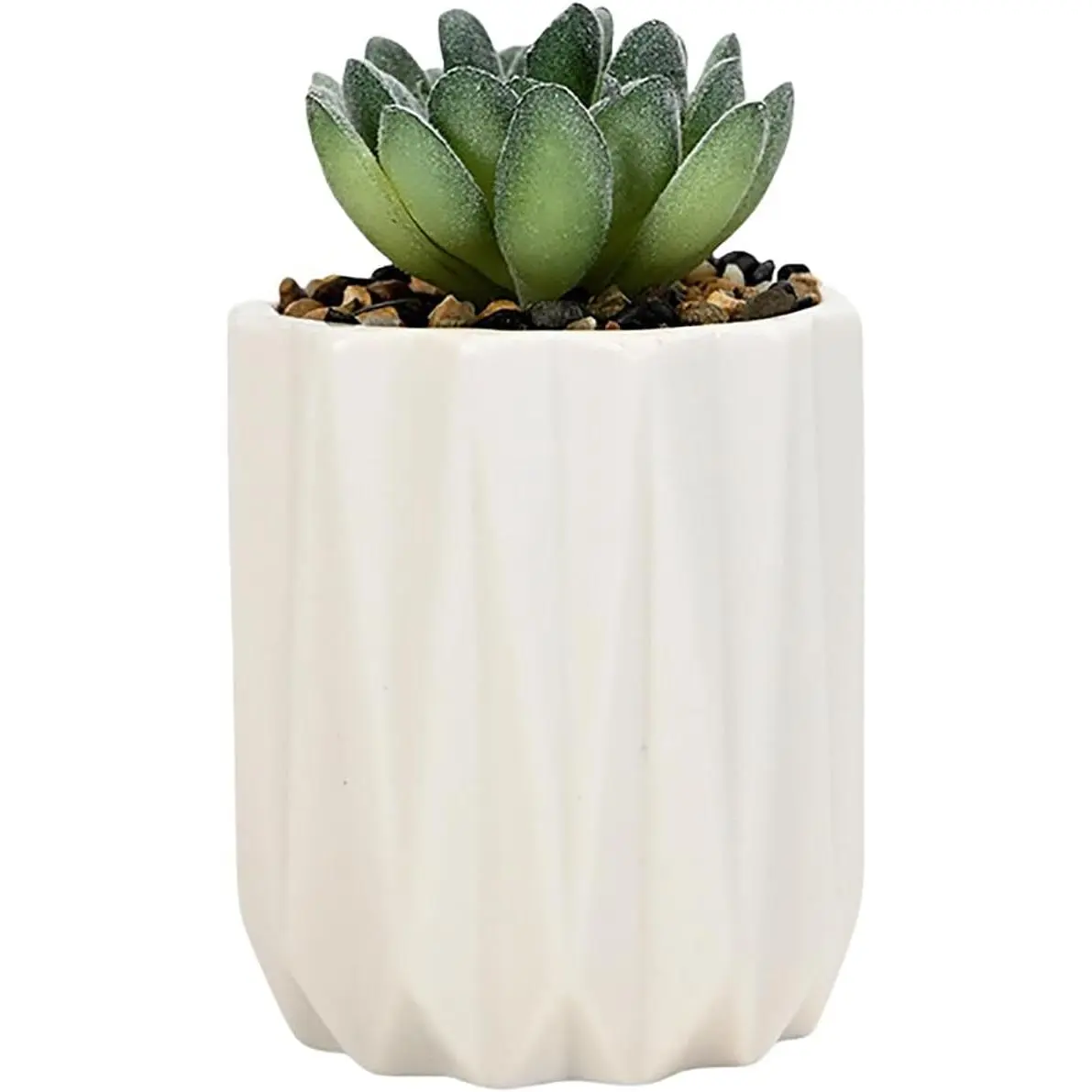 Succulent  Pots Ceramic  Pots and Drainage Hole Bonsai Planter Small Flower Pots for Indoor Outdoor Use for  Office Garden Decoration, Not Included (White)