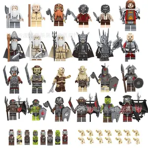 Building block elf archer humanoid doll, Orcs assembled children's educational toys, birthday gifts, cartoon characters dolls