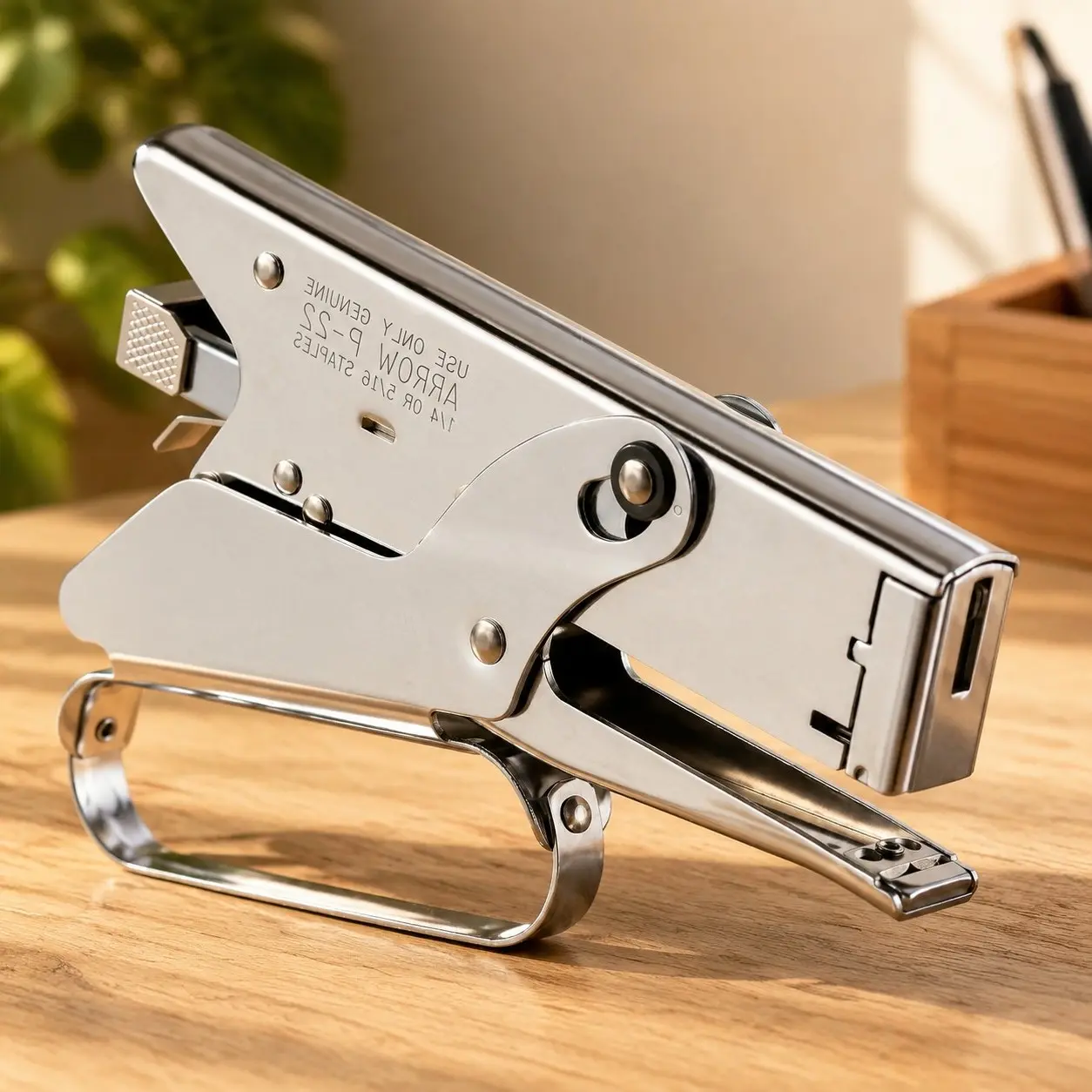 Heavy Duty Handheld Plier Stapler for Crafts, Office, and Insulation, Uses 1/4-Inch and 5/16-Inch StaplesGift