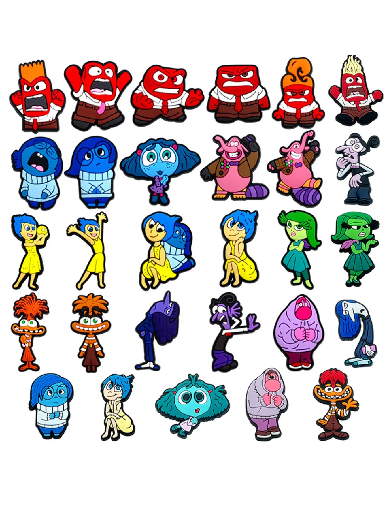 29pcs Cartoon Shoe Charms For Bubble Slides Clogs Sandals,PVC Shoe Decorations Accessories Buckle For Christmas Birthday Gifts