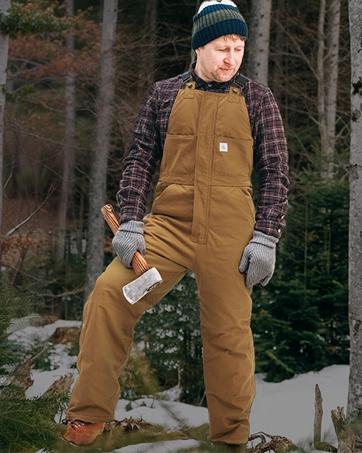 HISEA Men's Denim Bib Overall, Mens Relaxed Fit Overall Midweight Workwear with Adjustable Straps and Convenient Tool Pockets