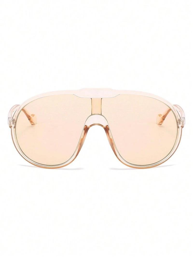 Women's Fashionable Plain Color Sunglasses, Trendy Casual Sunglasses for Everyday Use, Fashion Accessories for Outdoor Activities, Stylish Glasses, Tinted Lens Sunglasses