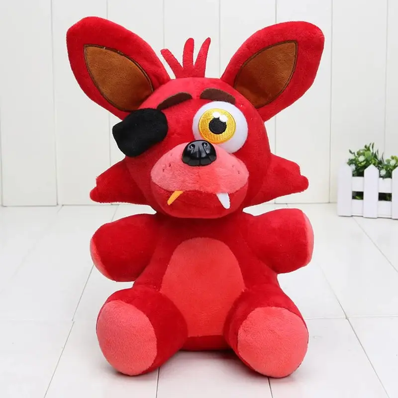 Movie & TV Character Shaped Stuffed Toy - Unisex 25cm/9.8inch F.N.A.F. Red Fox Ultra Soft Plush Toy, Ideal for Halloween Gifts, Sofa Carpet Home Decor