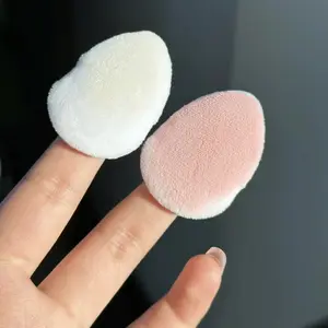 2 Pc/Pack Original Flower Mini Sponge Powder Puff Blush Foundation, Even Application Plush Soft Skin-Friendly, Makeup Essential for Flawless Look