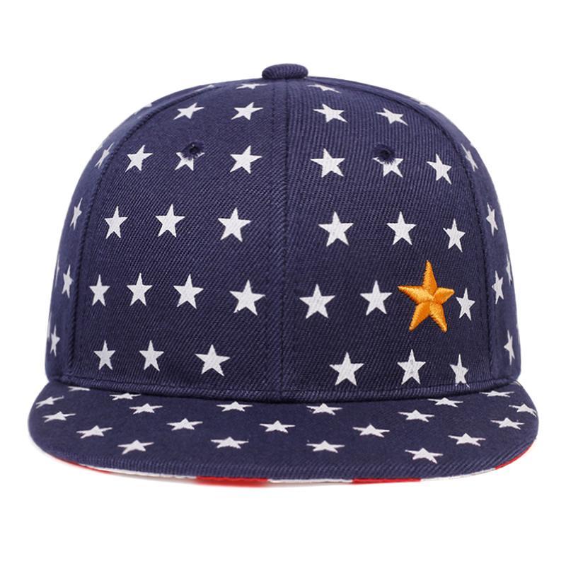 Children’s Five-Pointed Star Embroidery Baseball Cap – Adjustable Hip-Hop Hat for Boys and Girls, Casual Outdoor Hat for Spring and Autumn