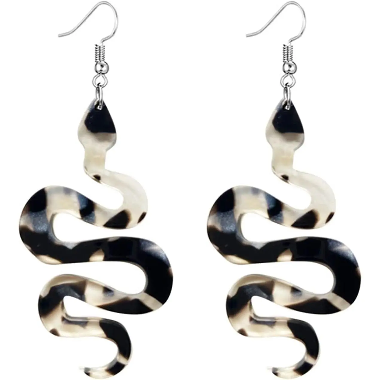 Snake Earrings for Women  Funny Green  Moon  Snake Shaped Dangle Drop Weird Earrings