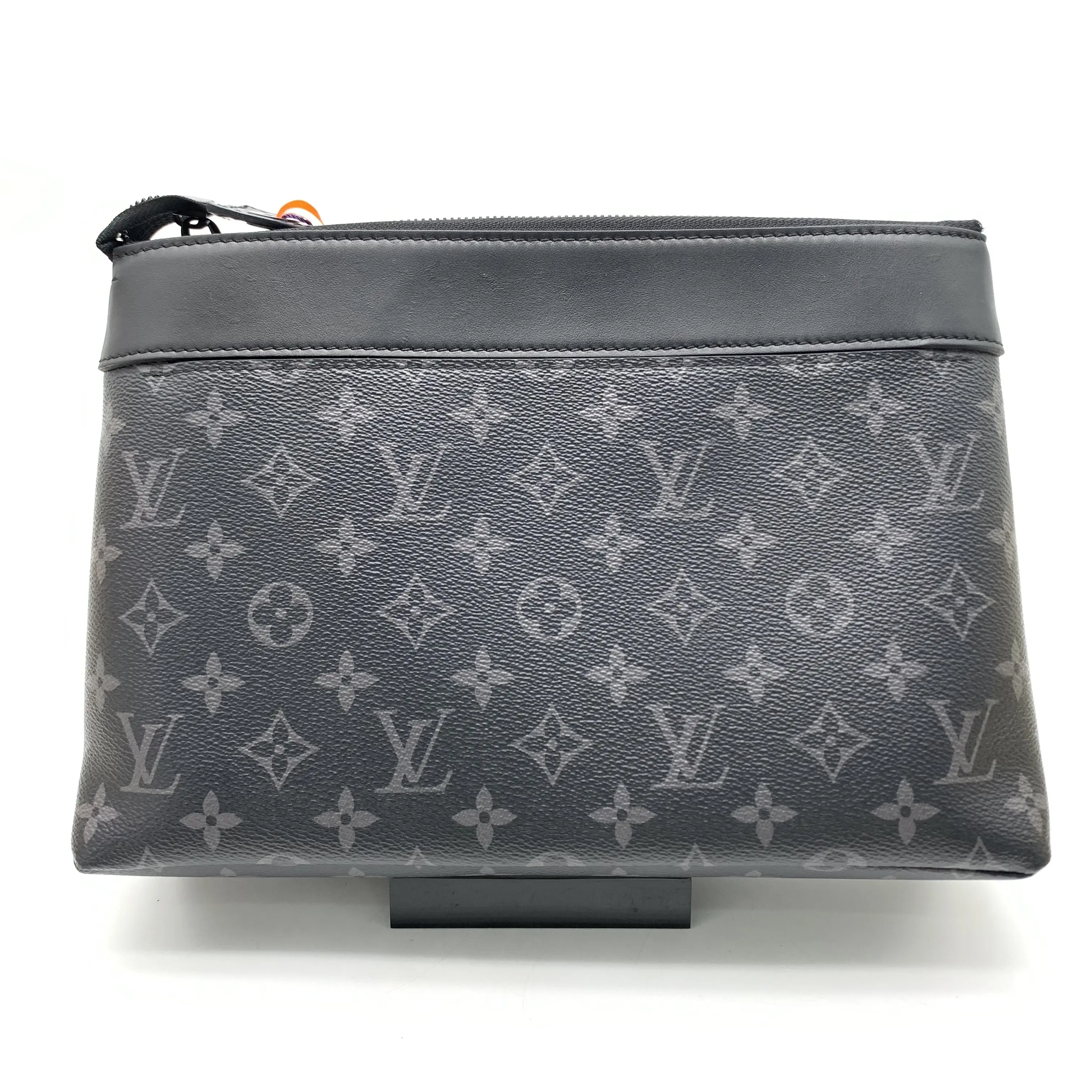 Pre-owned Louis Vuitton Black Monogram Clutch Bag Men's Genuine Item (SKU:10020335), Compact