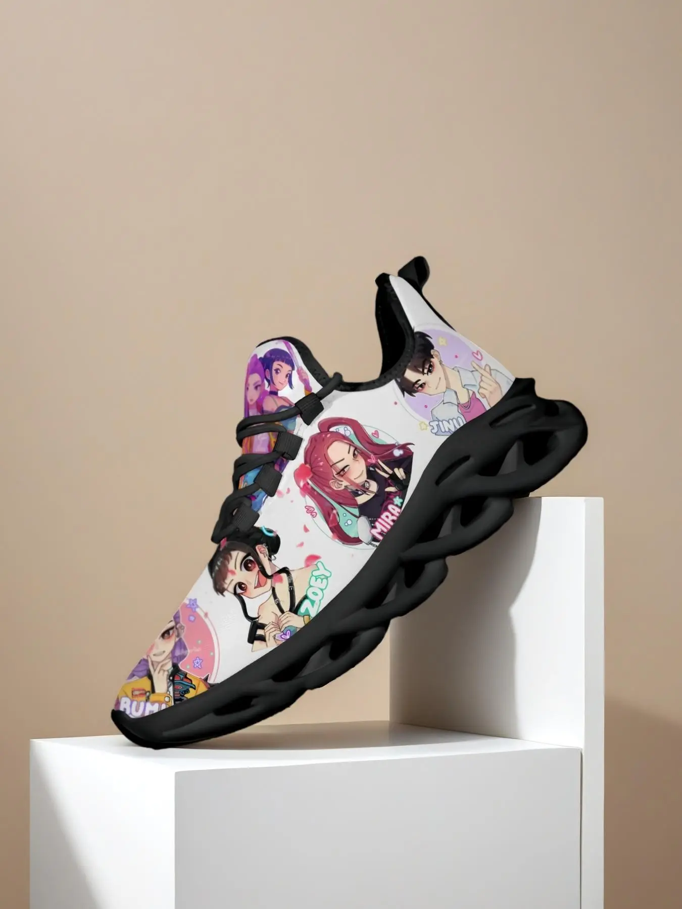 Trendy Punk Style Kids Shoes, Mesh Laces Lace Up Trainers Low Top Eva Sole, Durable Casual Breathable Shoes Footwear for All Seasons, Perfect for Daily Play