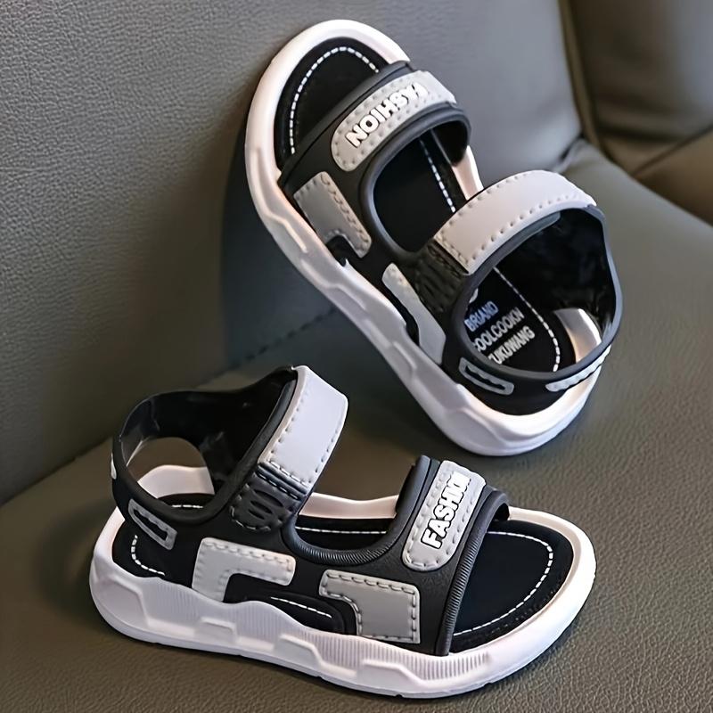 New(New)Boys and Girls Summer Sandals - Soft Sole Lightweight PVC Upper, Black Rubber Outsole, Casual Beach Shoes