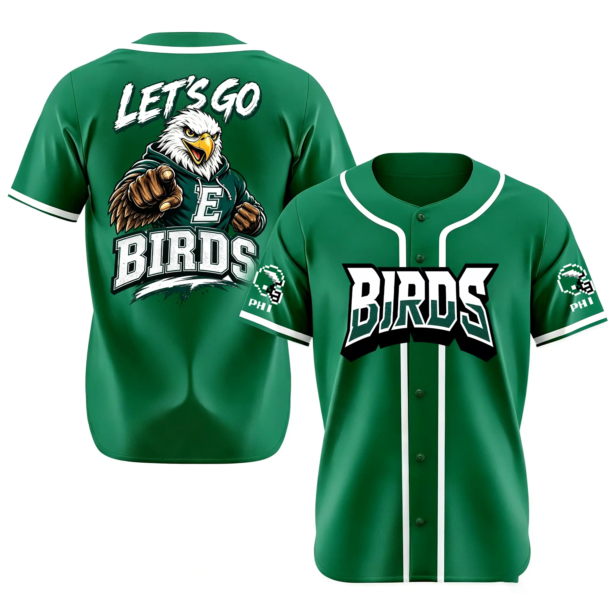 Retro Philadelphia Birds Baseball Jersey, Go Birds Graphic Tee, Sunday For The Birds Game Day T‑Shirt, Unisex Lightweight Fan Top, Perfect Gift For Football Supporters#TikTokMadeMeBuyIt#GoBirdsShirt#PhiladelphiaFootballTee#GameDayOutfit