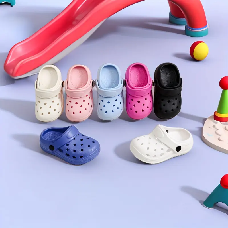 Cute and Stylish Casual Everyday Summer Clogs Slippers for,, and Children, Suitable for Outdoor and Indoor Use, Flat Sole, Simple Design