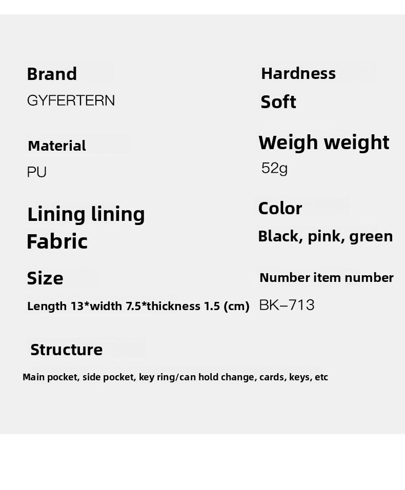 Mini Handheld Clutch for Women Double Zipper Coin Purse with Multiple Card Slots Small Portable Wallet for Coins Cash & Essentials Everyday Use