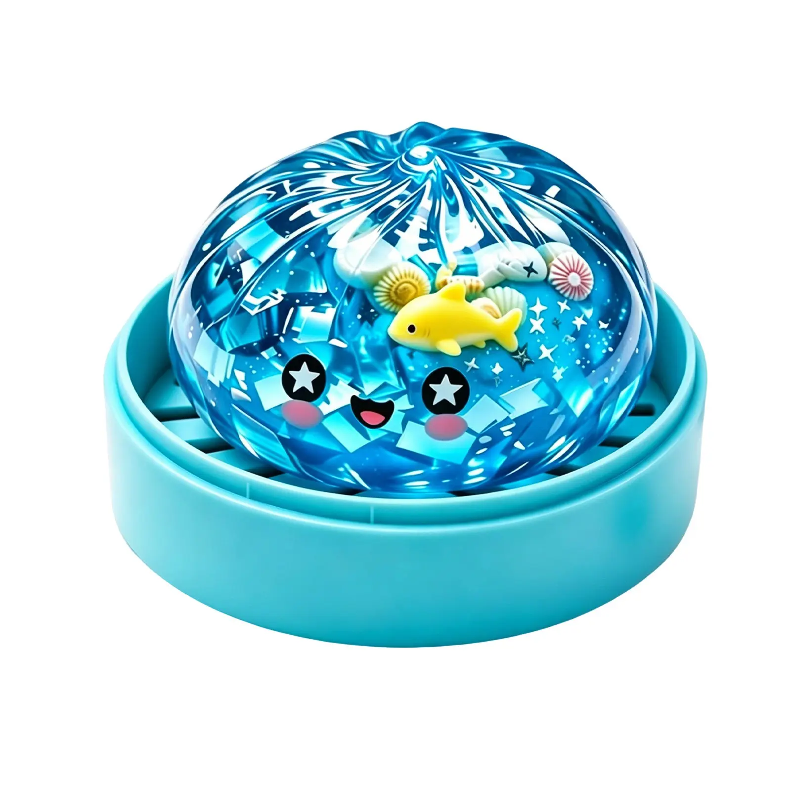 Dowmoo Ocean Animal Shell Baozi Stress Relief Toy, Hidden Edition Realistic Design, Fun Flash Clay Inside, Perfect for Relaxation