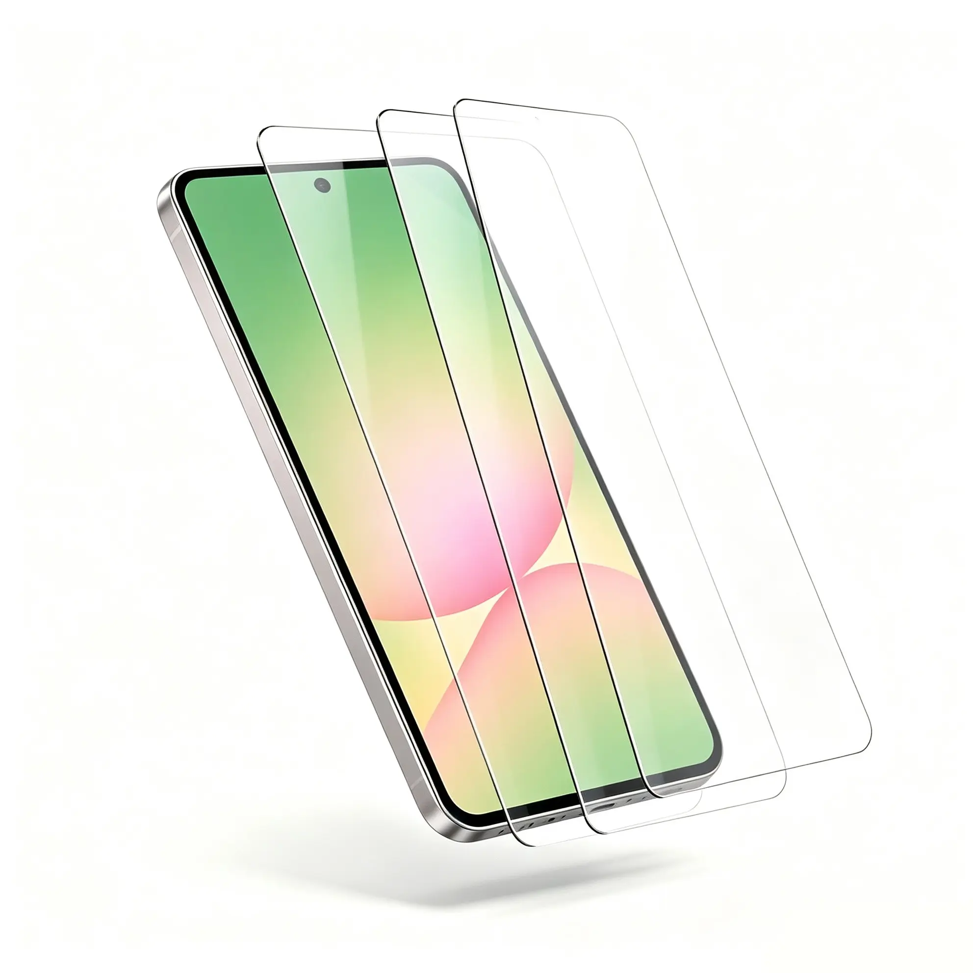 3 Pack Samsung Galaxy A56 Tempered Glass Screen Protector, Bubble Free, Ultra Impact Resistant, High Clarity, Easy Installation