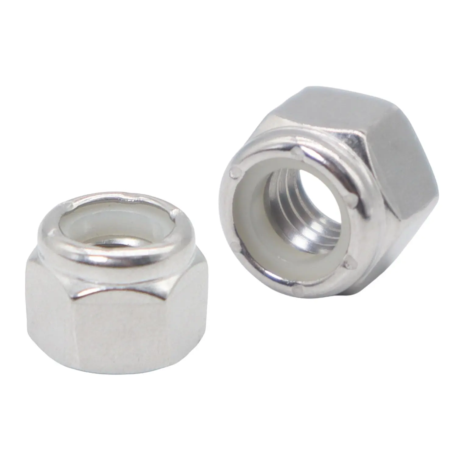 1/4"- 20 Lock Nuts,304 Stainless Nylon Insert Locknuts for , Nylock Nuts 60 Pack