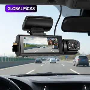 HD Front Rear Dash Cam, Dashboard Camera Recorder, Car Driving Recorder, Automotive Driving Recorder with Dual Lens, 3.16" IPS Screen Night Vision 170°Wide Angle Loop Recording, Parking Monitor GPS 32GB Memory Anti-Glare Waterproof Dashcam For Cars