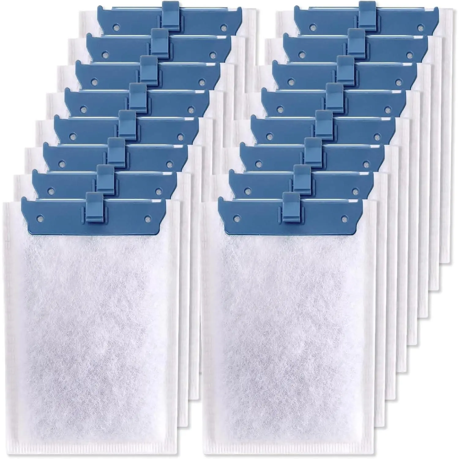 16 Pack Filter Cartridge Compatible with Whisper Bio-Bag Filters 10i/IQ10/PF10, Medium Replacement Filter Cartridges for Aquariums Compatible with ReptoFilte 20 gallons (90 GPH)Gift