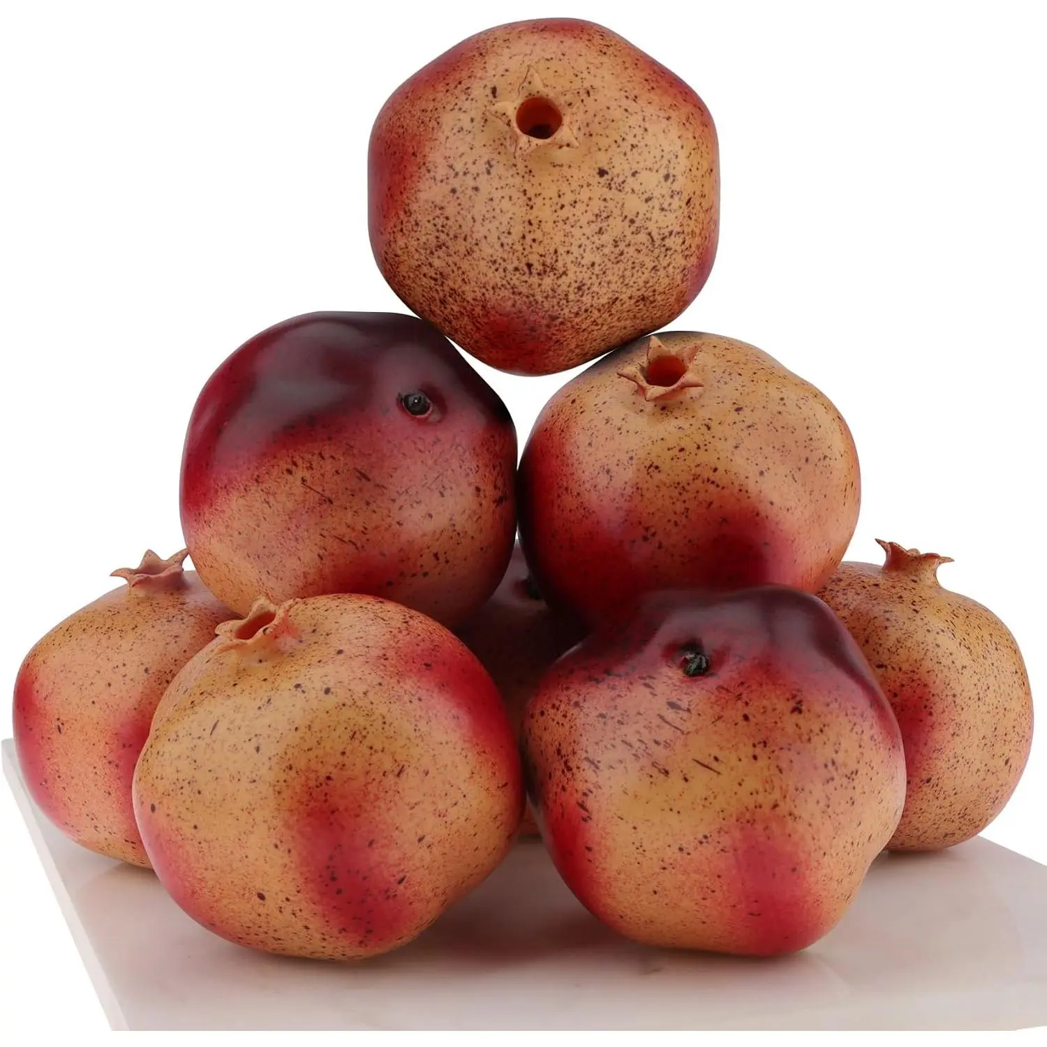 6 count Artificial Pomegranates  Fruit Realistic |  faux pomegranate, Kitchen  desk office restaurant decor, Wedding centerpiece & photography prop, Plastic decoration