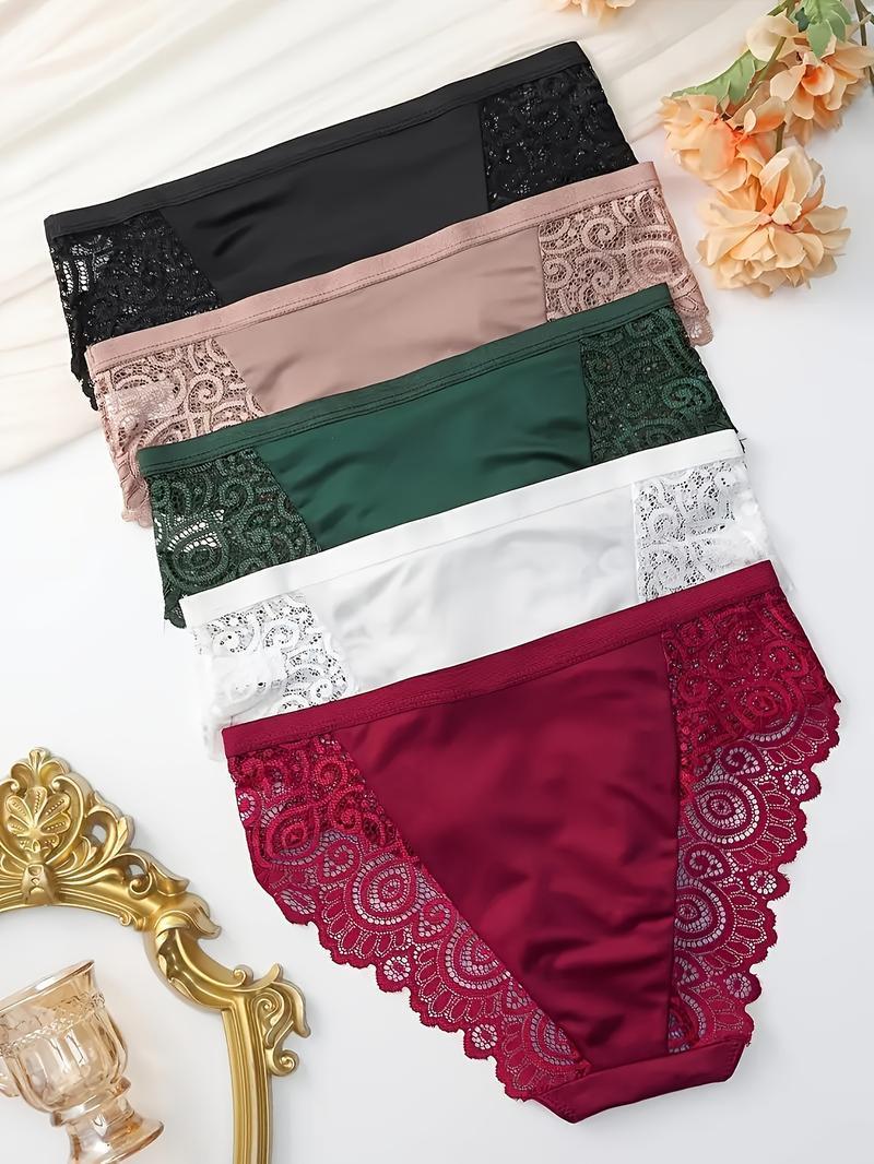 Valentine’s Day Gift for Her 6PCS Women’s High Waist Lace Panties Set | Soft Breathable Floral Design Elegant Underwear | Multiple Colors Bridal & Daily Wear All Seasons Comfortable Intimates Valentine’s Day Gift for Her 6PCS Women’s High Waist Lace Panties Set | Soft Breathable Floral Design Elegant Underwear | Multiple Colors Bridal & Daily Wear All Seasons Comfortable Intimates