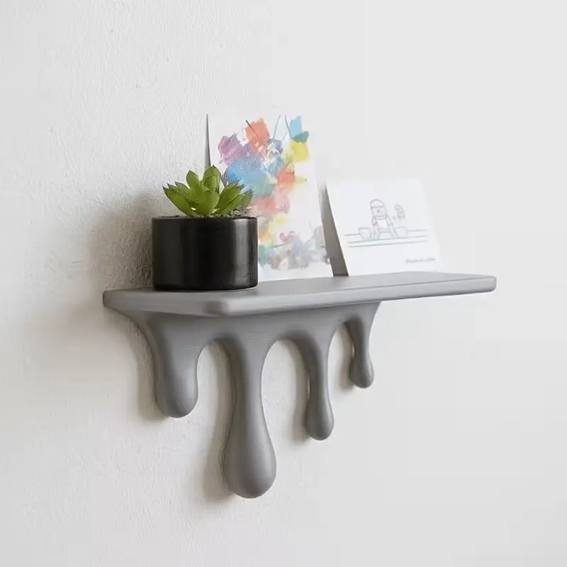 Creative Wall Display Rack, 4 Colors Available, Bedroom Living Room Entryway Organizer, Unique Style Decor, Wall Shelf