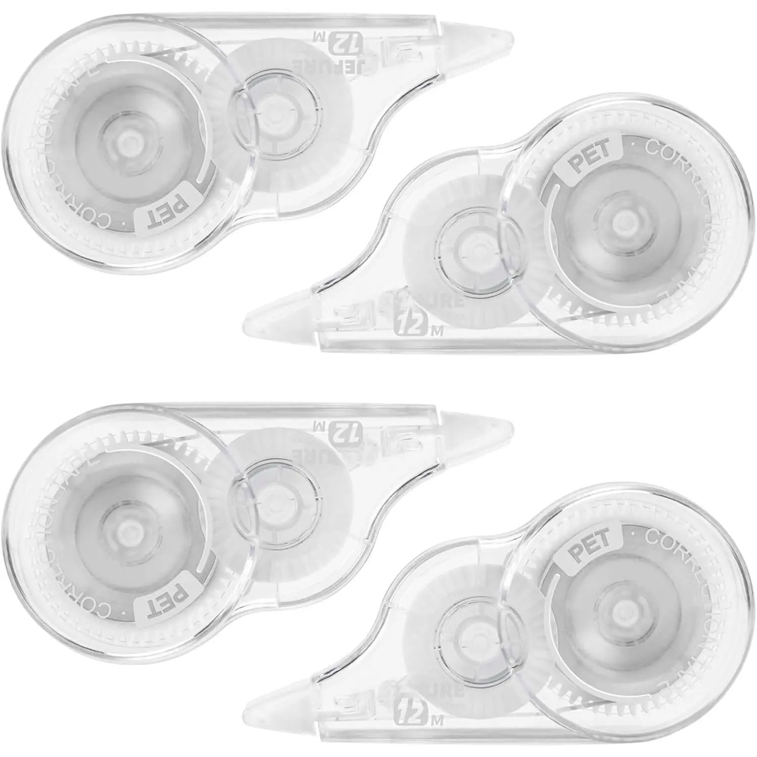 4 count Wrong Out Correction Tape, 39.4 Ft, 0.2 in Width | -Resistant Bulk Correction Tape,  Corrections, Easy to Use Applicator for School, Office, Note Taking, Journal