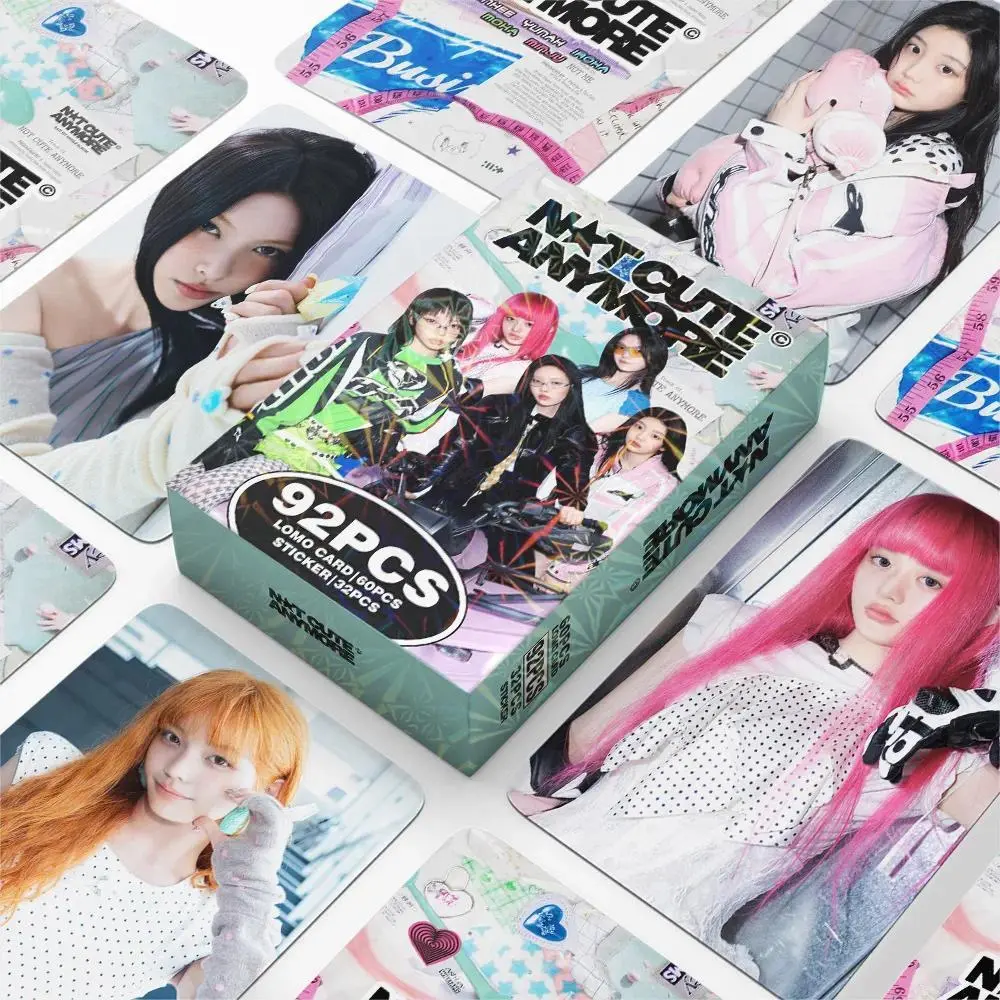 Illit, I'Llit Cute Anymore, Gllit, Kpop Photo Cards, Kpop Fan Merchandise, 92Pcs in a Box (60Pcs Lomo Cards + 32 Stickers), High-Definition Photo Cards, Collectibles, Small Gifts, Holiday Gifts, Decorations