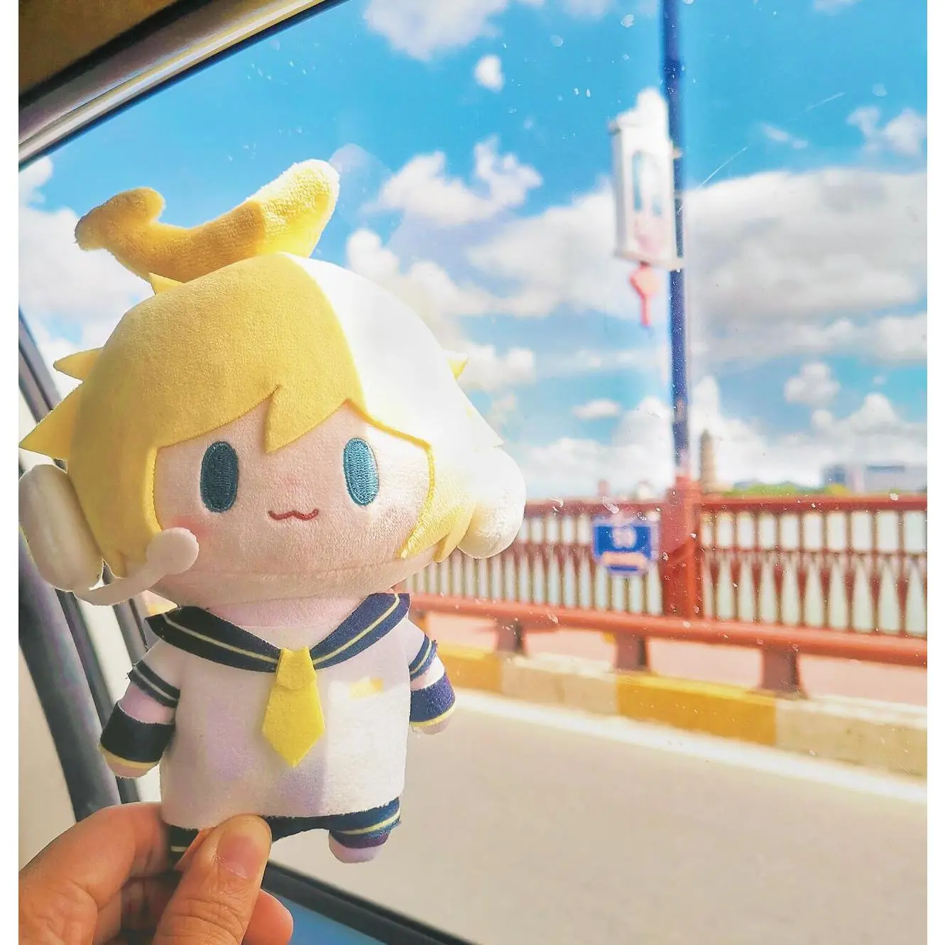 Hatsune Miku Plush Doll Toys Kagamine Len Rin Backpack Keychain Cute Stuffed Dolls Collection Model Ornament Toy Girls Gift