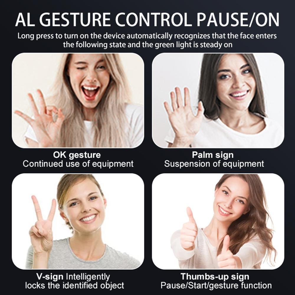 Automatic Face Tracking Camera, 360° Rotating Face Body Cellphone Camera Stand, Intelligent Shooting Phone Tracking Stand for Live Streaming, Video Recording, Selfie, Accessories