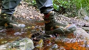 FREE SOLDIER Men's Waterproof Hiking Boots Tactical Work Boots Outdoor Lightweight Military Boots