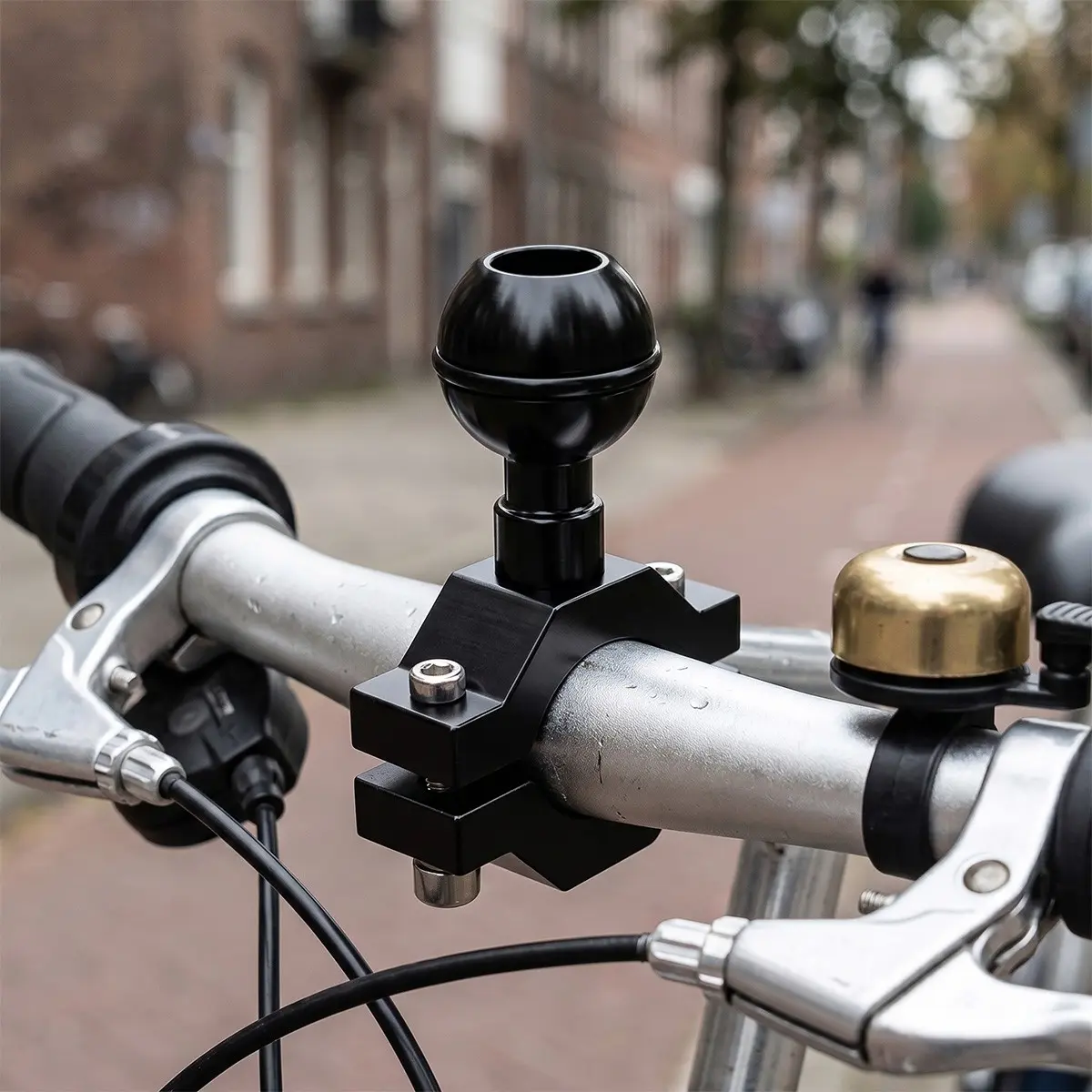 1pc Motorcycle Fixed Ball Head Handlebar Base Handlebar Fixed Bracket Mobile Navigation Bracket Spherical Base Motorcycle Universal Handle Accessories