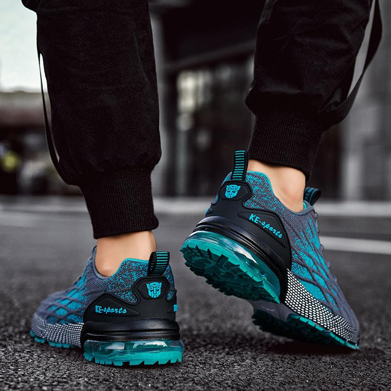 Mesler Men's Sporty Solid RoundToe Laces Trainers, Fashionable Lace UpFront Mesh Breathable Comfortable Sports Air Running Shoes Sporty Lightweight Breathable Running Shoes For Exercise & Daily Wear