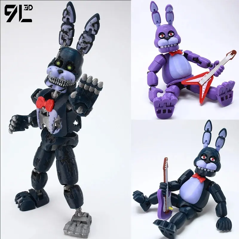 9L3D Print Nightmare Bonnie Springtrap Horror Character Movable Figure Lucky13 Dummy13 Titan13 Model Desktop Decoration Toy Gift
