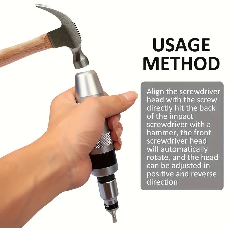 13pcs Impact Screwdriver Set, Shock Screw Driver Chisel Bits, Multifunctional Screw Extractor Remover Repair Set, Repair Tool Set