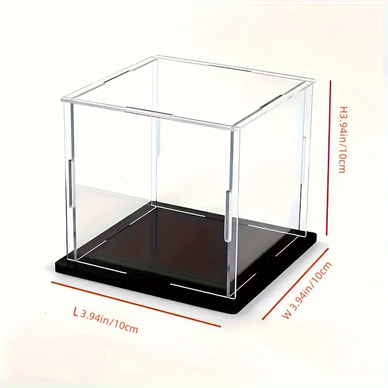 Transparent Acrylic Display Case, Dustproof Plastic Box with Matte Finish Base, Various Sizes for Collectible Figurines Action Figures Collectibles Models