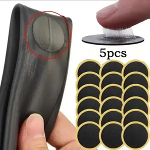 5pcs No Glue Bicycle Tire Patch Kit, Quick Repair Set for All Types of Bike Tires, Durable and Easy to Use, Essential Cycling Gear