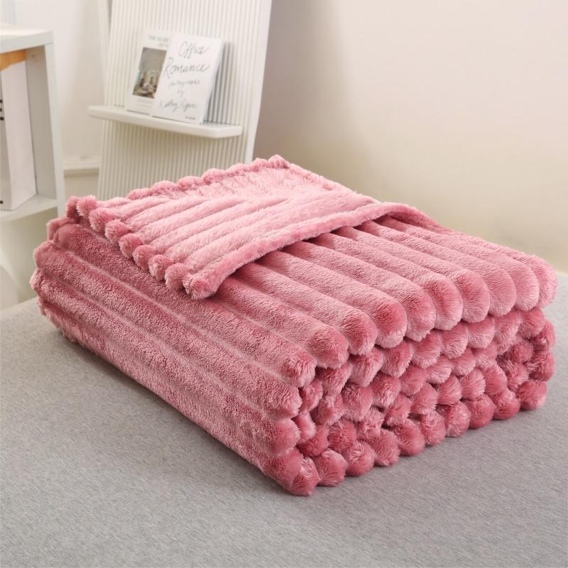 4cm Drawstring Blanket Strips, Soft Polyester Material, Ideal for DIY Crafts & Sewing Projects, Durable and Easy to Use, Knitted Blanket