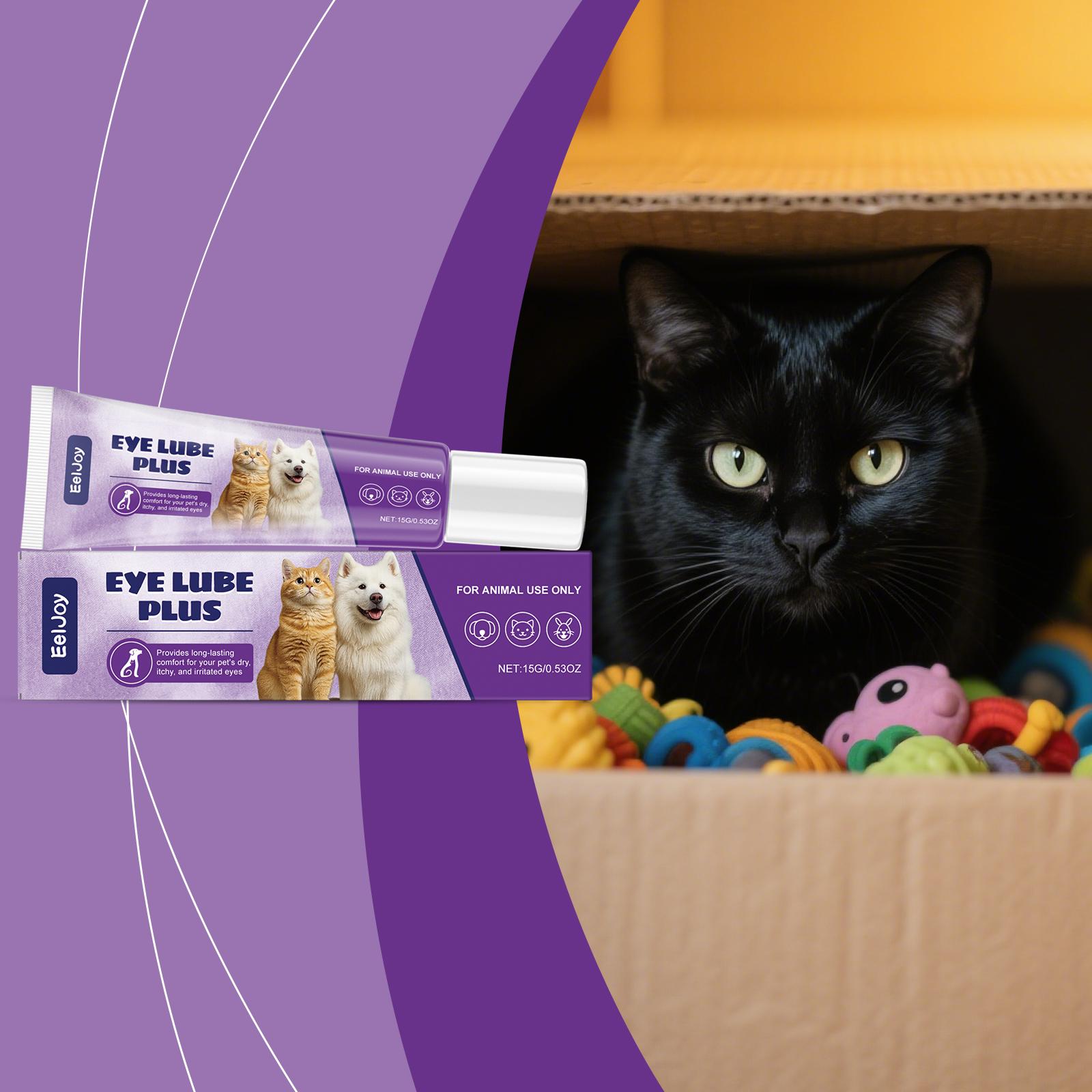 EelJoy Pet Eye Tear Stain Cream, Suitable For Cats And Dogs, Gentle Tear Stain Removal, No-Rinse Cleaning, Portable Daily Care
