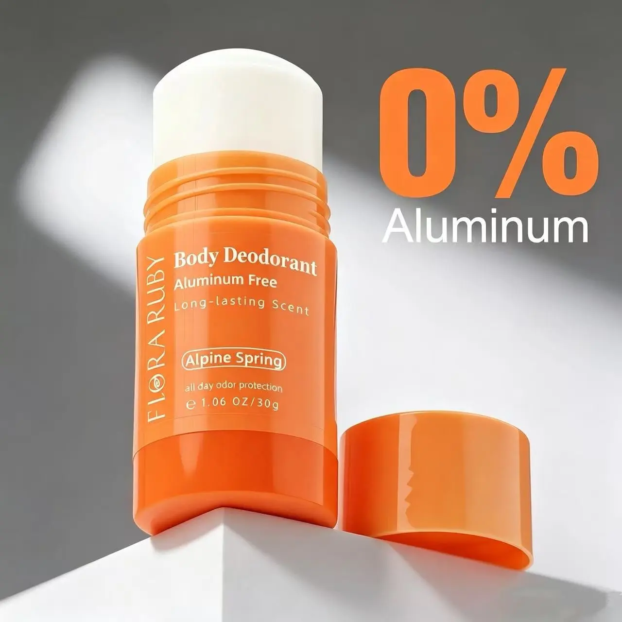 Portable Solid Body Deodorant Stick, 4 Fragrances, Fresh Long-Lasting Scent, Sweat & Odor Control, Unisex, 0% Aluminum, 0% Alcohol