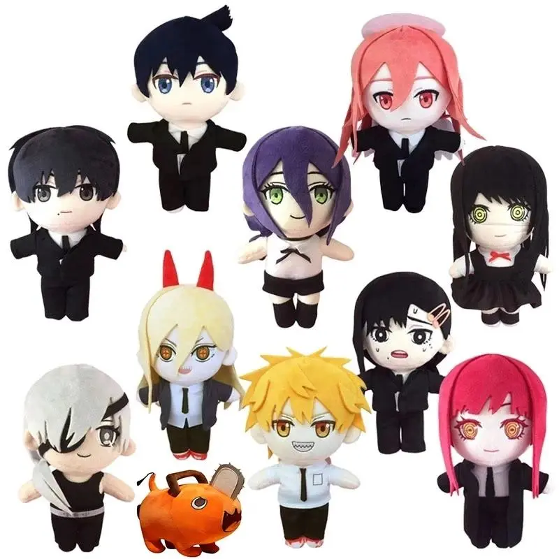 20cm Anime Plush Doll Toy Makima Power Higashiyama Kobeni Angel Devil Hayakawa Aki Mitaka Asa Reze Cute Soft Stuffed Pillow Gift