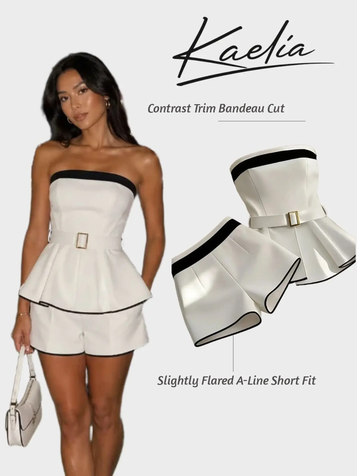 Women's Commute Shorts Set Knit Strappy Tank Top + High-Waisted Color-Block Wide A-Line Shorts Two-Piece Set Elegant, Chic and Stylish for Office Wear Perfect for Street Style and Date Outings