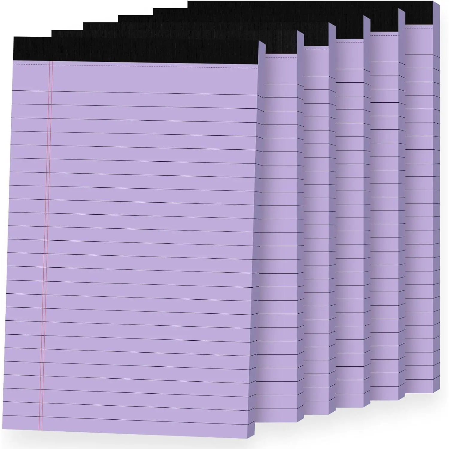 6 count Small Note Pads,  Notepads 5x8 College Ruled Notebook, Writing Pads 5 x 8, Legal Pads, Pad Paper Perforate Notebooks for Work, Message, School, Office Supplies,30 Sheets/Pack