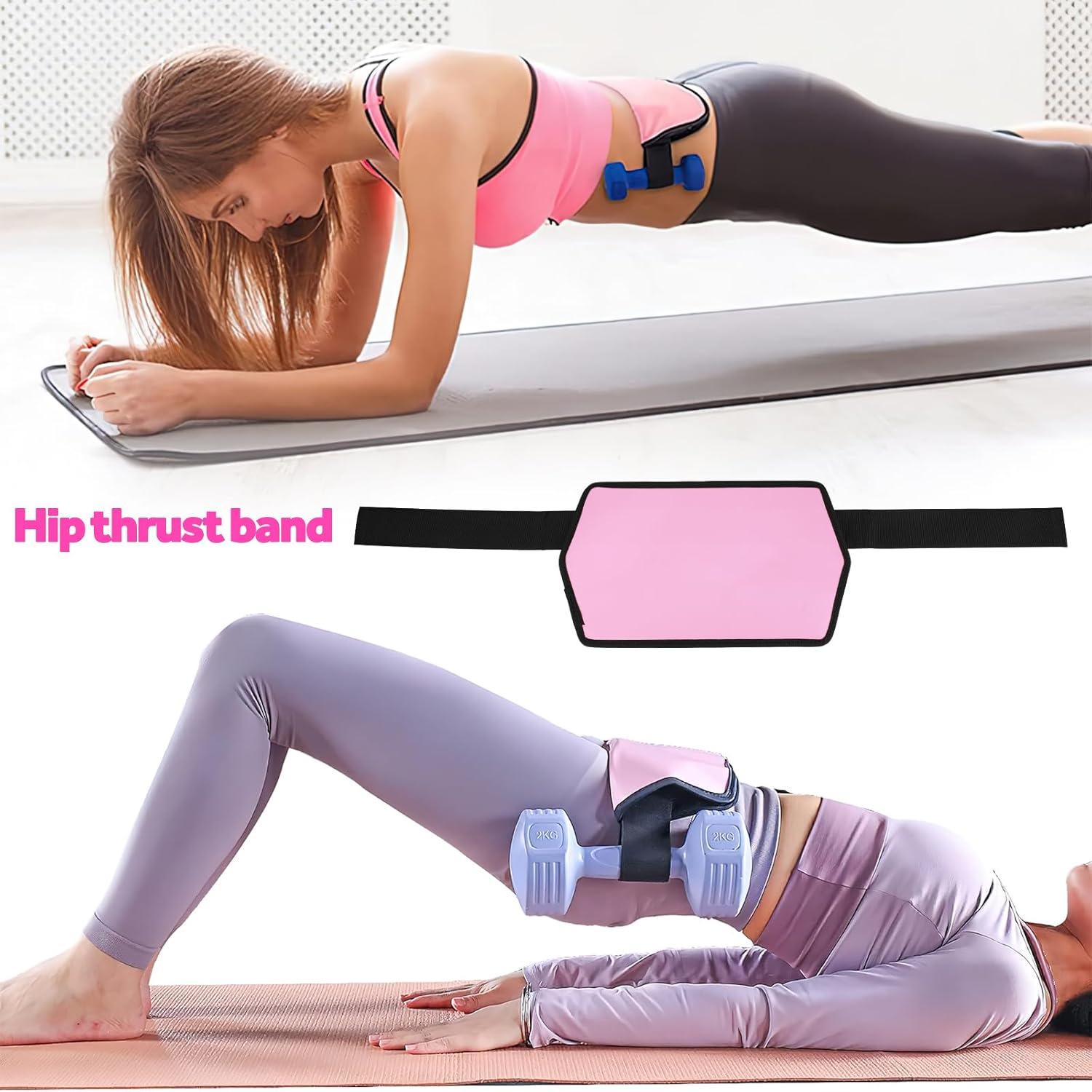 Hip Bridge Weight Belt Yoga Sports Dumbbells Waist Training Hip Bridge Weight Belt Hip Push Home Exercise Auxiliary Belt