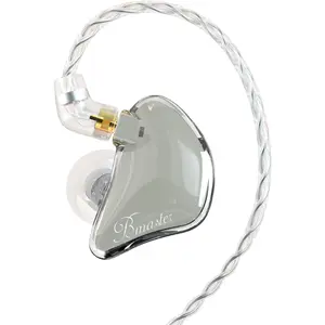 Bmaster Triple Drivers in Ear  Headphone with Two Detachable Cables Fit in Ear Suitable for Audio Engineer, Musician (Grey)