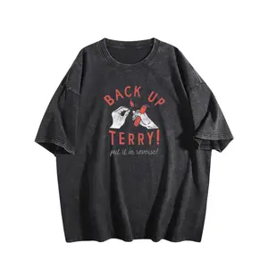 Trendy printed streetwear T-shirts and vintage-washed casual T-shirts-perfect for fans of U.S.Independence Day and meme-inspired street style, for patriotic summer fashion looks
