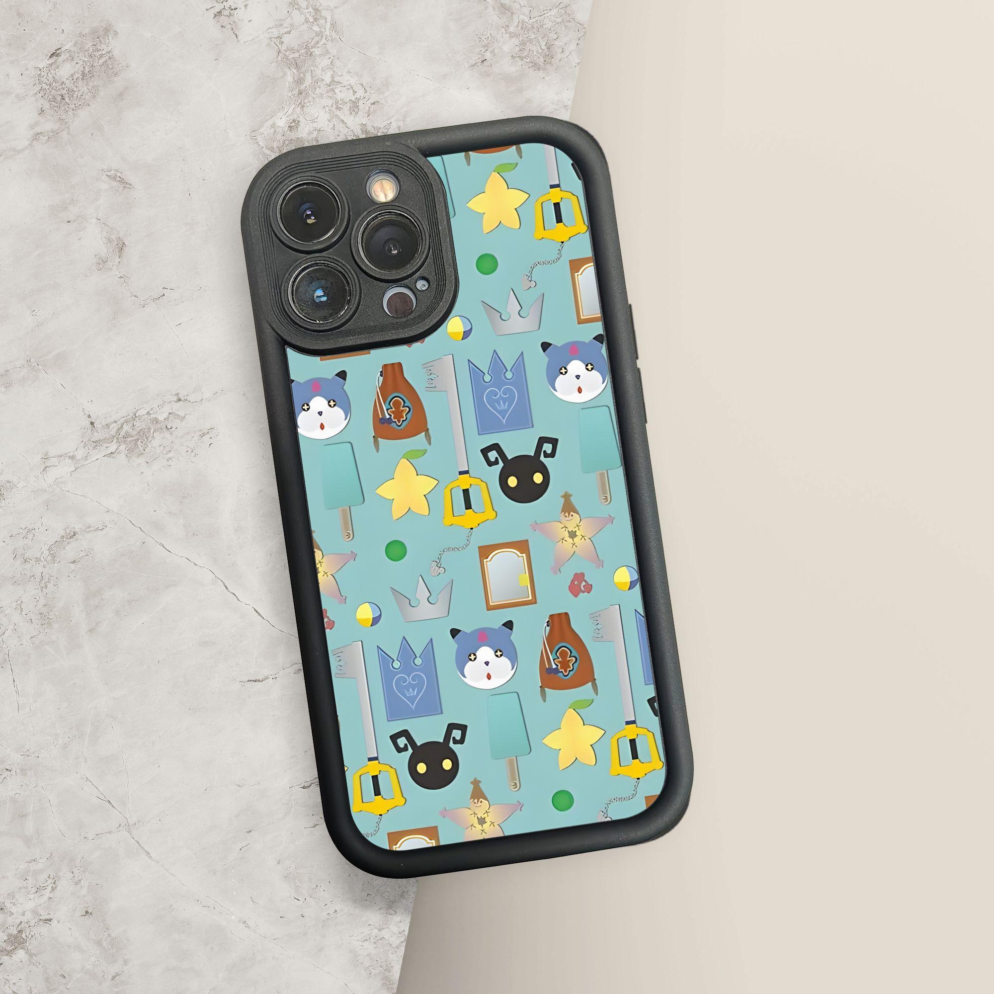 Phone Case - 1pc Kingdom Hearts Themed Phone Case Designed to Prevent Collisions, Compatible with Multiple iPhone 17 E Air Pro ProMax iPhone16 15 14 Plus 13 12 Mini 11 X XS XR