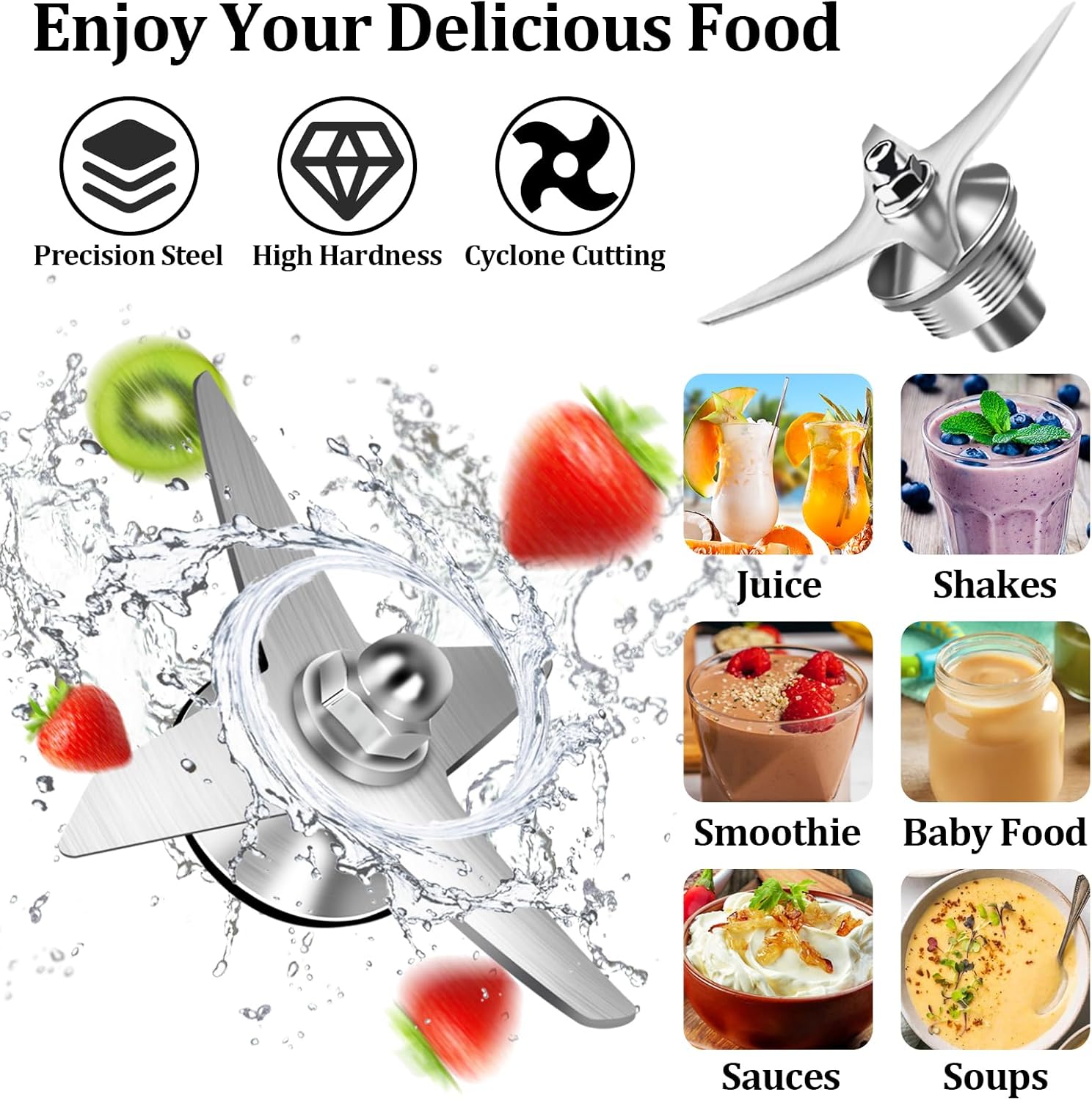 Blender Pitcher 64oz Replacement Container Cup Jar for 5200,6000,6300,5300,6500,7500,750,VM0102, VM0103, Classic C-Series/G-Series/Propel/Professional Series, 2-year full warranty