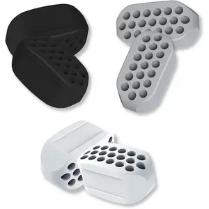 Unisex Jaw Exerciser, 3 Resistance Levels 6PCS, Food Grade BPA Free Silicone Jawline Trainer