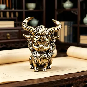 New Brass Small Demon Metal Ornament, Home Decor Item, Mini Goblin 3D Copper Sculpture, Handicraft Decoration Piece