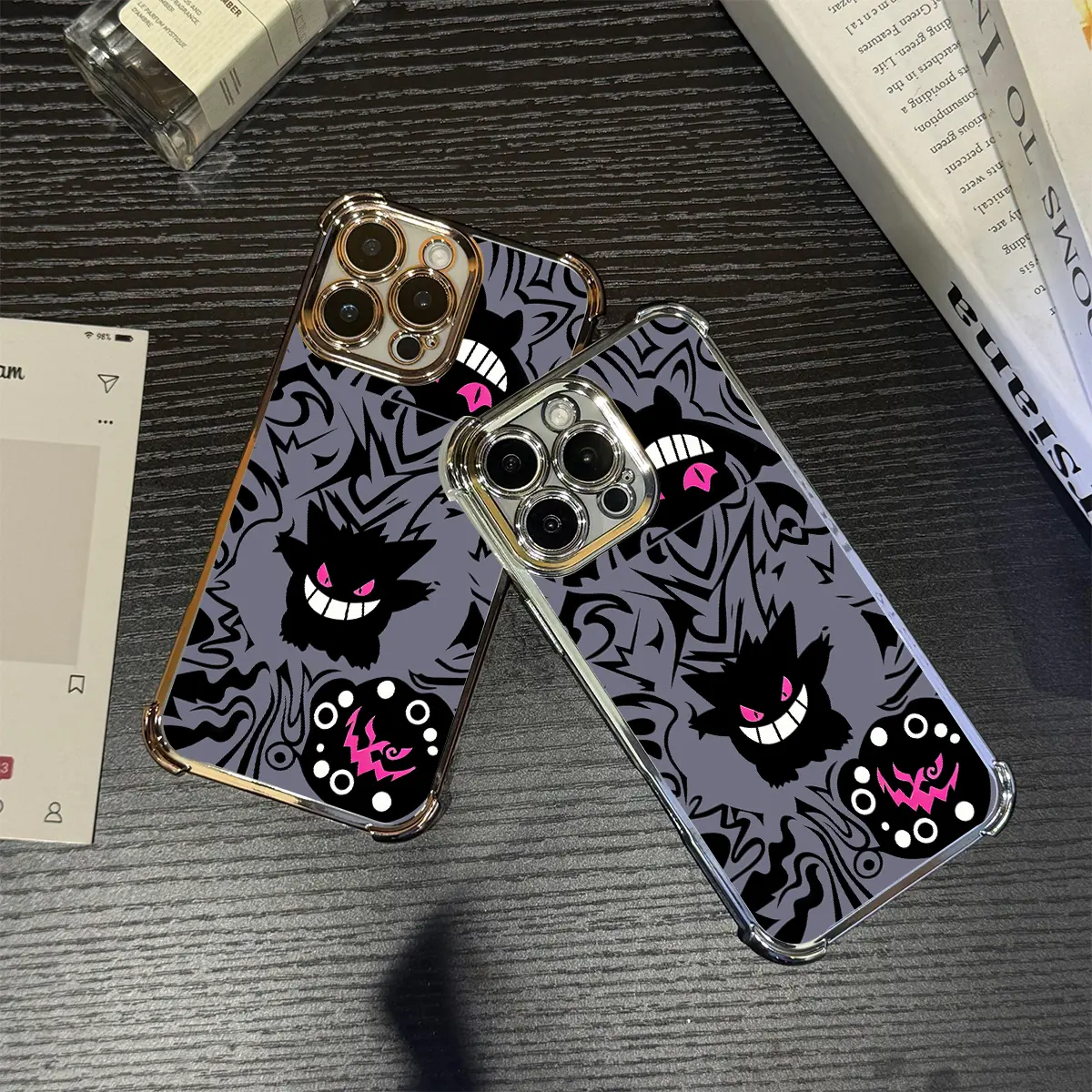Vibrant Color Gengar Pattern Phone Case  For iPhone 17Air 16Pro Max 15 14 13 12 11Pro Plus Samsung Galaxy S21 S22 S23 S24 S25 S26 Plus Ultra FE tough shockproof anti-drop designer fashion stylish gift